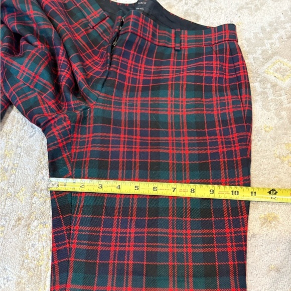J. Crew Cafe Capri Wool Red Tartan Pant size 4 - Picture 11 of 11